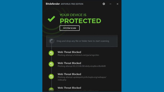 Free antivirus and spyware protection